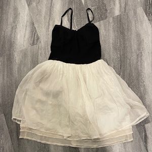 Black white dress